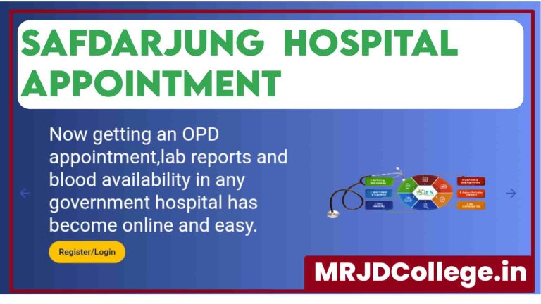 Safdarjung Hospital Online Appointment for OPD Booking