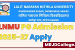 LNMU PG Admission 2025-27 Online Apply