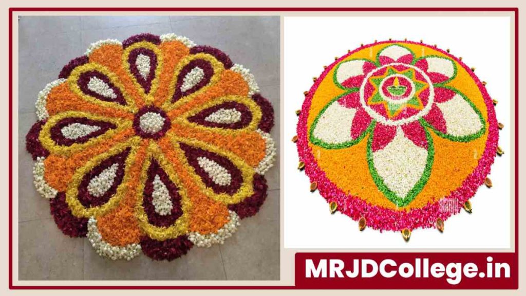 Floral Rangoli Designs for Diwali 2024