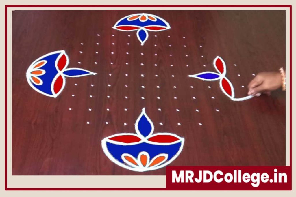 Dot Rangoli Design for Diwali 2024